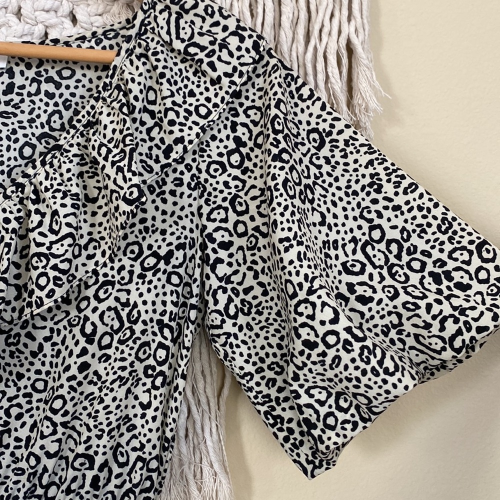 TOPSHOP snow leopard print maxi size 2 - Picture 5 of 5